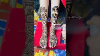 Bridal Mehndi Elephant Leg Design #bridalmehndi #dulhanmehndidesign #mehndidesign #mehndi #shorts