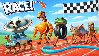 Who is the Fastest in 3D Brainrot Meme ? Garry's Mod Gameplay Racing Test
