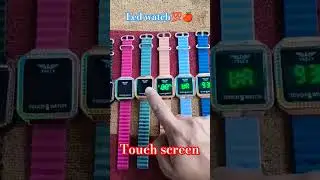 LED WATCH💯🍎|| TOUCH SCREEN || NEW LED WATCH💯🍎 BEST LED WATCH🍎😙 NEW SPORTS WATCH || BLACK SMART WATCH