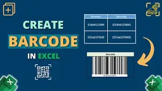 How to Create Barcode in Excel