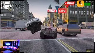 LIVE GTA 5 All Cheats Activated 🚨 Superpowers, Cars & Madness CHEAT CODES 💥 Gameplay With All  02