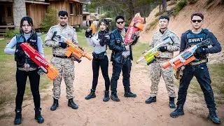 Nerf Guns War: элитный отряд спецназа сражается с опасными преступниками, чтобы вернуть украденны...