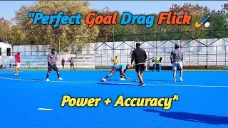 😱&ldquo;Perfect Goal Drag Flick Practice 🏑 Power + Accuracy Training&rdquo; ✅ | Field Hockey Drag Flick 🏑 |