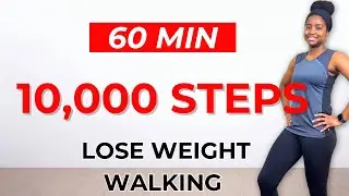 10000 steps in 60 Minutes Quick Weigh Loss | At Home 20 Days Walking Challenge 