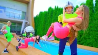 Diana + Dima😍 Bohaterski czyn piłkarza i miłości na letnich wakacji. niezręczne sytuacje