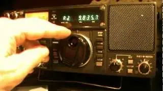 ICOM IC R70 HJCB Voice of the Andes. Entfangen in Hagen Deutschland.