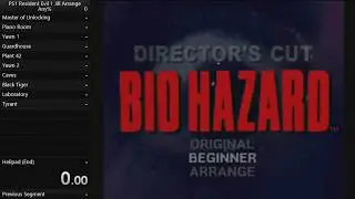 PS1 Resident Evil 1 Jill Arrange Any% 1:12:23