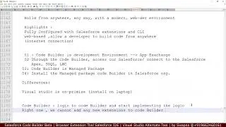 Salesforce Code Builder Beta | Installation and Usage | Browser Extension Tool | Salesforce IDE |