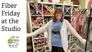 What happened when I knit a cotton cardigan | Tips from #FiberFriday at the studio