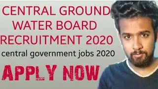 Central ground water board recruitment 2020 in malayalam|മലയാളം|central government jobs 2020|youtube