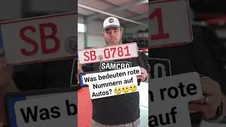 Was bedeuten die roten Nummernschilder auf Autos? #car #knowledge #rotenummer #auto