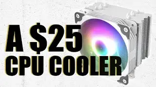 $25 𝘾𝙋𝙐 𝘾𝙊𝙊𝙇𝙀𝙍? || Vetroo V5 White CPU Air Cooler Review