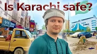 European walks Karachi streets, is it safe? 🇵🇰 | #Pakistan #Vlog