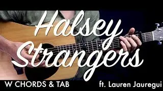Halsey - Strangers Guitar Tutorial Lesson w Chords & TAB / Guitar Cover How To Play Easy Videos
