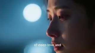 The soft moonlight traces the lines of his face,