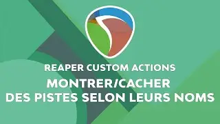 Reaper Custom Actions : AFFICHAGE DES PISTES PAR NOMS