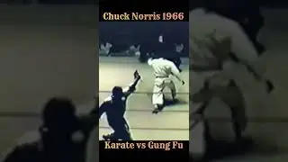 Chuck Norris 1966 - Karate vs Gung Fu #shorts #karate #chucknorris