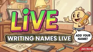 Aaj Sabke Naam Live Likhne Hain! 😍 | Name Writing Live Stream