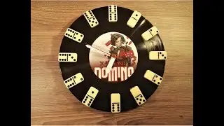 el reloj casero mas genial con un domino y un acetato