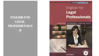 [Business English] ENGLISH FOR LEGAL PROFESSIONALS (1)