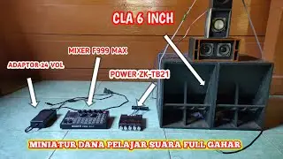 UJICOBA ADAPTOR 24 VOLT 6 AMPER PAKE POWER ZK-TB21 BIKIN BOK CLA UGAL-UGALAN #brewogaudio #horeg 