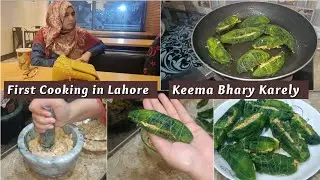 Our Lunch Routine in Lahore | Keema Bharwa Karely Recipe | A day Out with Family