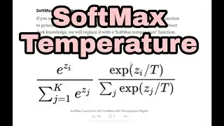 What is SoftMax Temperature function?
