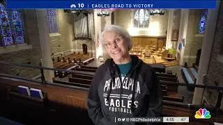 Wilmington Woman Rings Eagles Fight Song on Church Bells