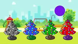 Learn colors with Christmas tree |Colors for kids #colors #kidsvideo #madeforkids #soccer