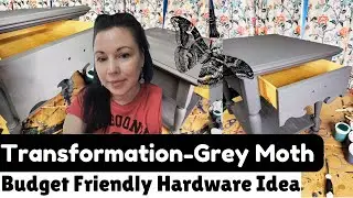 Grey Table Flip | Redo Furniture Hardware Cheap & Easy