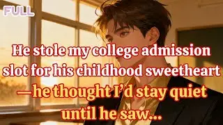 He stole my college spot for his childhood sweetheart—he thought I’d stay silent until he saw