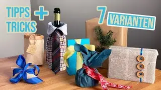 Geschenk verpacken ohne Geschenkpapier - 7 einfache Ideen
