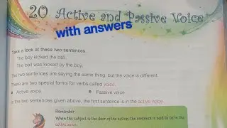 vi'Active and Passive voice '(prt-2) # exercise with answers #Grammar Magic #English #best#Madhubun