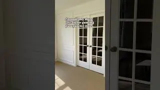 The Genius Trick Every DIYer Needs for Painting French Doors 🎨 | No Tape Required!