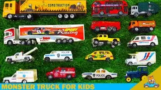 Best Educational Videos for Kids | Hot Wheels Monster Truck, Police Car, Fire Truck
