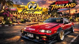 NISSAN SKYLINE & OLD SCHOOL CAR MEET... MOONEYES INTERNATIONAL STORE..FERRARI 308GTB