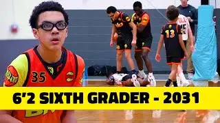 6'2 6th Grader PUNISHES DEFENDERS - Landon Jones BNU Basketball