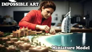 Building a Realistic Burj Al Arab Miniature Model | Step by Step #miniature