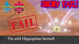 MY FIRST SWSH SHINY FAIL! | Shiny Hippopotas Fail! | Pokemon Sword & Shield!