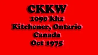 CKKW, 1090 khz, Kitchener, Ontario, Canada, Oct 1975
