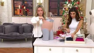 Breezies Sparkle Stripe Seamless Brief 5 Pack in Gift Bag on QVC