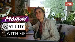 REAL TIME study with me (relaxing music): 8 HOUR Productive Pomodoro Session | Rikki Boo