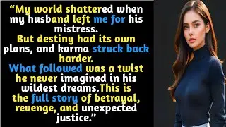 My Husband Left Me for His Mistress-Then Karma Came Knocking | Full Story