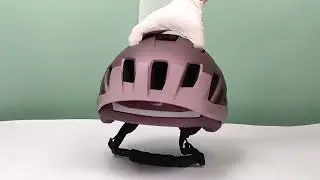 Mountain bike helmet with visor and lights