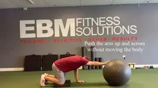 Lat stretch on ball - EBM Fitness Solutions
