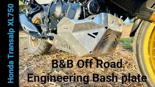 B&B Off Road Engineering Honda Transalp XL750 Bash Plate Review #adventuremotorcycleriding