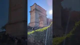 ✨ Ancient Gateway: Walking Through the Arch of Titus in Rome