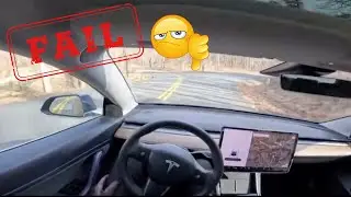 POV Drive : Tesla AutoPilot Fail