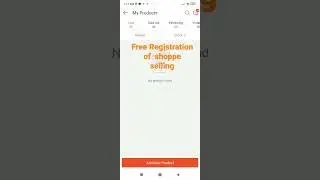 Free registration of online shop in shoppe
