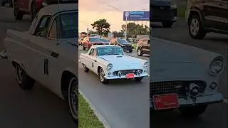 1956 Ford Thunderbird Classic Car Drive By Engine Sound Woodward Dream Cruise 2024